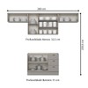 Cozinha Completa Americana 7 Portas 3 Gavetas 100% Mdf Cinza - Henn