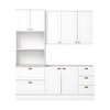 Cozinha Completa Americana 7 Portas 5 Gavetas 100% Mdf Branco - Henn