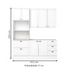 Cozinha Completa Americana 7 Portas 5 Gavetas 100% Mdf Branco - Henn