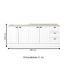 Cozinha Compacta Americana 4 Portas 3 Gavetas 100% Mdf Branco Ce760 - Henn