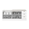 Cozinha Compacta Americana 4 Portas 3 Gavetas 100% Mdf Branco - Henn