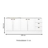 Cozinha Compacta Americana 4 Portas 3 Gavetas 100% Mdf Branco - Henn