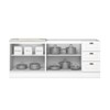 Cozinha Compacta Americana 4 Portas 3 Gavetas 100% Mdf Branco - Henn