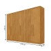 Guarda-Roupa Solteiro Oxford 6 Portas 4 Gavetas Ripado 100% Mdf Peroba - Mademarques