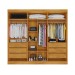 Guarda-Roupa Oxford 6 Portas 6 Gavetas com Ripado 100% Mdf Peroba - Mademarques