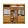 Guarda-Roupa Oxford 6 Portas 6 Gavetas com Ripado 100% Mdf Peroba/Off White - Mademarques
