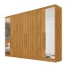 Guarda-Roupa Casal Oxford 6 Portas 6 Gavetas com Espelho Ripado 100% Mdf Peroba - Mademarques