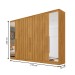 Guarda-Roupa Casal Oxford 6 Portas 6 Gavetas com Espelho Ripado 100% Mdf Peroba - Mademarques