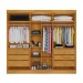 Guarda-Roupa Casal Oxford 6 Portas 6 Gavetas com Espelho Ripado 100% Mdf Peroba - Mademarques