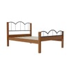 Cama de Casal Oasis Preto/Nature - Art Panta