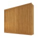 Guarda-Roupa Casal Atlanta 2 Portas 4 Gavetas com Ripado 100% Mdf Peroba - Mademarques