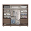 Guarda-Roupa Casal Palace 2 Portas 4 Gavetas com Espelho Castanho Hp - Henn