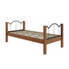 Cama Solteiro Oasis Preto/Nature - Art Panta