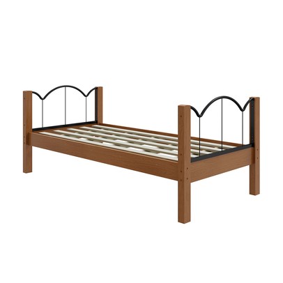 Cama Solteiro Oasis Preto/Nature - Art Panta