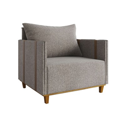 Poltrona Crystal Linho Kaki/Durango - Vian