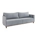 Sofá 3 Lugares Living Linho Inox Chumbo - Vian