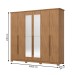 Guarda-Roupa Casal Leblon 6 Portas 6 Gavetas com Espelho Jequitibá - Henn