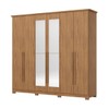 Guarda-Roupa Casal Leblon 6 Portas 6 Gavetas com Espelho Jequitibá - Henn