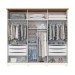 Guarda-Roupa Casal Leblon 6 Portas 6 Gavetas com Espelho Nature/Off White - Henn