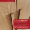 Guarda-Roupa Casal Norton 6 Portas 4 Gavetas com Espelho Flex Nature - Henn