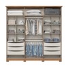 Guarda-Roupa Casal Andréas 6 Portas 6 Gavetas com Espelho Nature/Off White - Henn