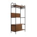 Closet Oasis 1 Porta 3 Prateleiras Preto/Nature - Art Panta