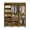 Guarda-Roupa Casal Dakota 6 Portas 2 Gavetas Freijo/Off White - Olivar Móveis