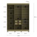 Guarda-Roupa Casal Dakota 6 Portas 2 Gavetas Freijo Ac /Off White - Olivar Móveis