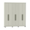 Guarda-Roupa Casal Dakota 6 Portas 2 Gavetas Off White - Olivar Móveis