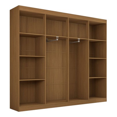 Guarda-Roupa Casal Ele e Ela 8 Portas 8 Prateleiras com Espelho Cinamomo - Panorama Móveis