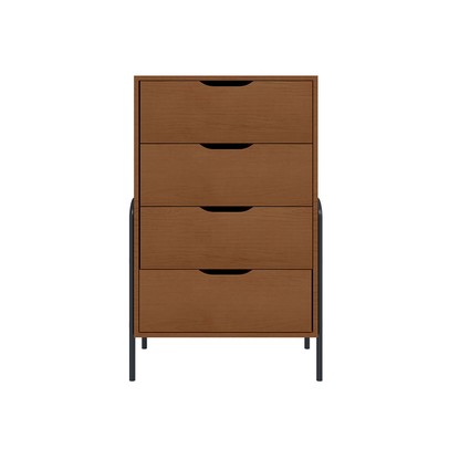 Cômoda Oasis 4 Gavetas Preto/Nature - Art Panta