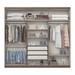Guarda-Roupa Casal Jade 6 Portas 3 Gavetas com Espelho Castanho - Henn