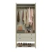 Closet Industrial Modulo 2 Portas 2 Gavetas Off White - Olivar Móveis
