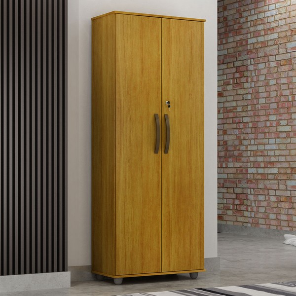 Armário Multiuso Caio 2 Portas com Chave Cinamomo - Chf Móveis