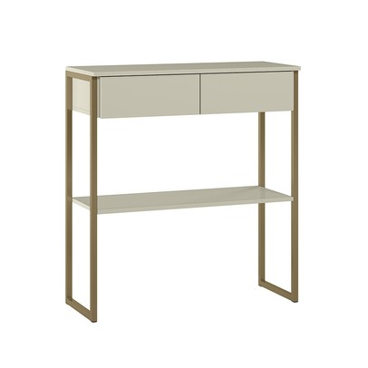 Aparador Industrial Dijon 2 Gavetas Off White - Olivar Móveis