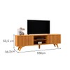 Rack para TV Até 75 Polegadas Gaia 2 Portas de Correr Naturalle - Mavaular