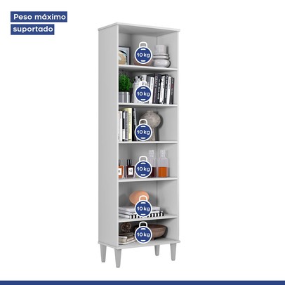 Armário Multiuso Goiania 2 Portas Branco - Kaiki Móveis