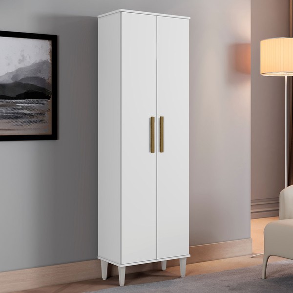 Armário Multiuso Goiania 2 Portas Branco - Kaiki Móveis