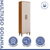 Armário Multiuso Goiania 2 Portas Nature/Off White - Kaiki Móveis