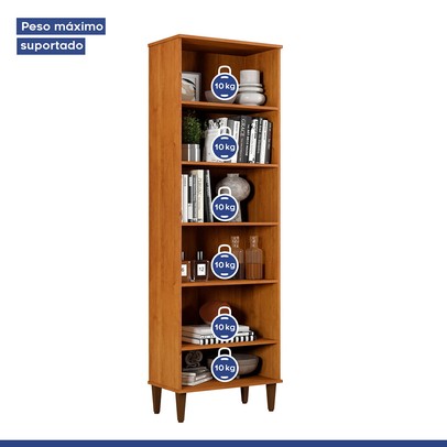 Armário Multiuso Goiania 2 Portas Nature/Off White - Kaiki Móveis