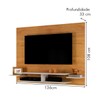 Painel para TV Até 55 Polegadas Vitoria Naturalle/Off White - Mavaular