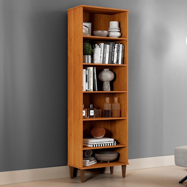 Armário Multiuso Manaus 5 Prateleiras Nature - Kaiki Móveis