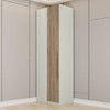 Guarda-Roupa Solteiro Modulado Seletto 80 Cm 1 Porta Areia/Jequitibá - Henn