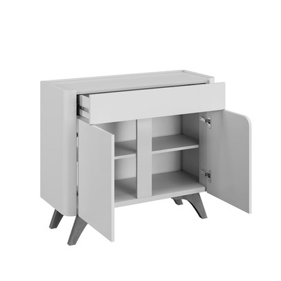 Balcão Buffet Aros 2 Portas Off White/Naturalle - Mavaular