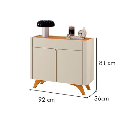 Balcão Buffet Aros 2 Portas Off White/Naturalle - Mavaular