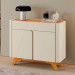 Balcão Buffet Aros 2 Portas Off White/Naturalle - Mavaular