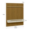 Painel para TV Até 65 Polegadas Dduetto Frizz 2 Portas Cedro/Off White - Olivar Móveis