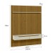 Painel para TV Até 65 Polegadas Dduetto Frizz 2 Portas Cedro/Off White - Olivar Móveis
