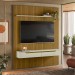 Painel para TV Até 65 Polegadas Dduetto Frizz 2 Portas Cedro/Off White - Olivar Móveis