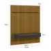 Painel para TV Até 65 Polegadas Dduetto Frizz 2 Portas Cedro/Preto - Olivar Móveis